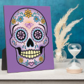 Plaque Photo Crâne de sucre pourpre (Côté)