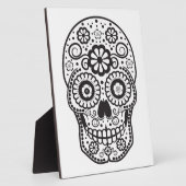 Plaque Photo Crâne de sucre souriant (Côté)