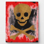 Plaque Photo Crâne et os (Devant)