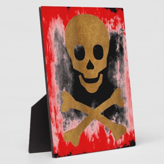 Plaque Photo Crâne et os (Côté)