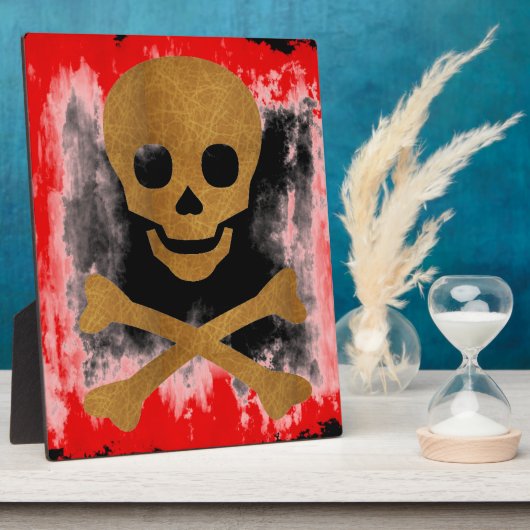 Plaque Photo Crâne et os (Côté)