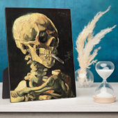 Plaque Photo Crâne Van Gogh avec cigarette brûlante (Côté)