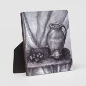 Plaque Photo Crayon à vie fixe dessin 5,25 x 5,25 avec Easel (Recto)