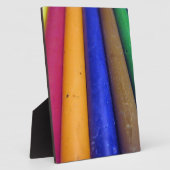 Plaque Photo Crayons colorés (Côté)