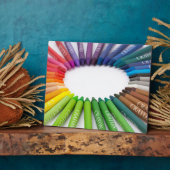 Plaque Photo Crayons colorés de craie (Côté)
