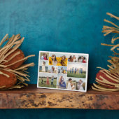 Plaque Photo Create Your Own 12 Photo Collage (Côté)