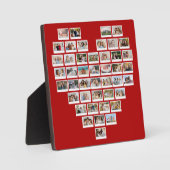 Plaque Photo Create Your Own 44 Photo Collage Heart (Recto)