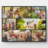 Plaque Photo Create Your Own Custom 6 Photo Collage (Devant)