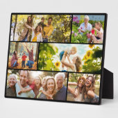 Plaque Photo Create Your Own Custom 6 Photo Collage (Côté)