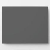Plaque Photo Create Your Own dark gray Custom Design (Devant)