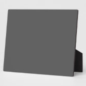 Plaque Photo Create Your Own dark gray Custom Design (Côté)