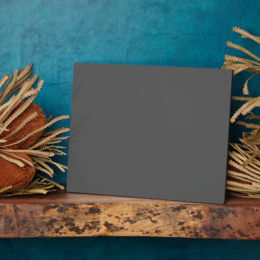 Plaque Photo Create Your Own dark gray Custom Design (Côté)