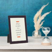 Plaque Photo Create Your Own Motivational / Inspirational Quote (Côté)