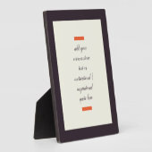 Plaque Photo Create Your Own Motivational / Inspirational Quote (Côté)