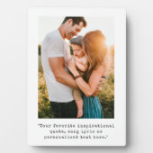 Plaque Photo Create Your Own Personalized Photo and Quote (Devant)