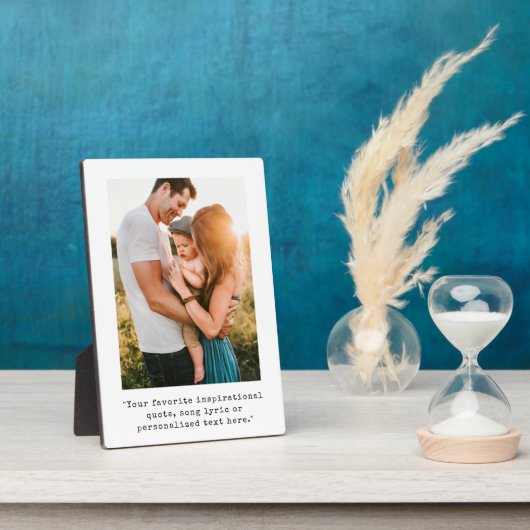 Plaque Photo Create Your Own Personalized Photo and Quote (Côté)