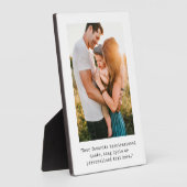 Plaque Photo Create Your Own Personalized Photo and Quote (Côté)