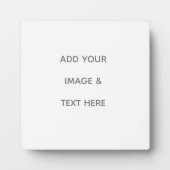 Plaque Photo Create Your Own white  (Devant)