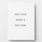 Plaque Photo Create Your Own white  (Devant)