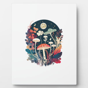 Plaque Photo Création de champignon Aesthetic Goblincore et Cot