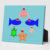 Plaque Photo Créatures de la mer de Noël (Côté)