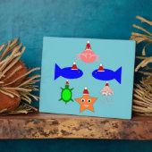 Plaque Photo Créatures de la mer de Noël (Côté)