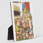 Plaque Photo Crèche à l'indienne (Côté)