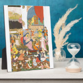 Plaque Photo Crèche à l'indienne (Côté)