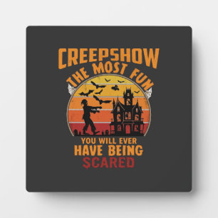 Plaque Photo Creepshow Halloween Zombie Maison Hantée Coucher d