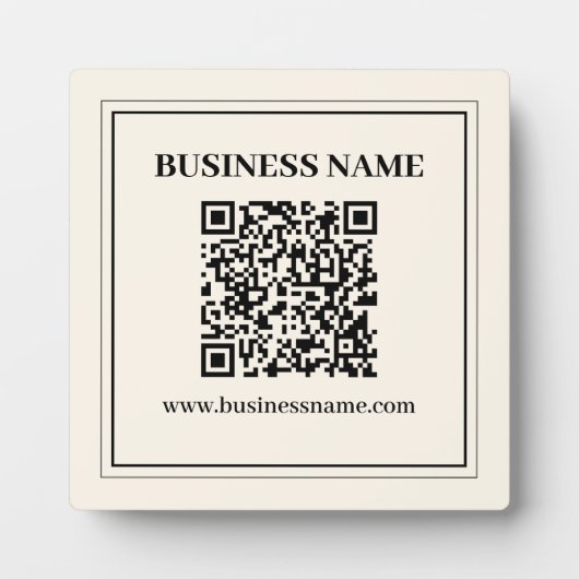 Plaque Photo Créer instantanément un code QR numérisable pour l (Devant)