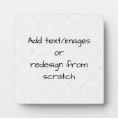 Plaque Photo Créer votre propre Customisé (Devant)