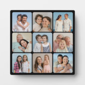 Plaque Photo Créez vos propres angles ronds 9 Collage photo (Devant)