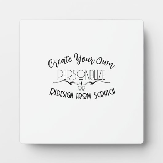 Plaque Photo Créez Votre Propre (Devant)