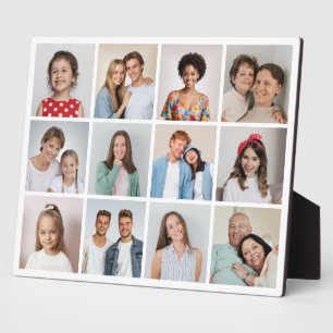 Plaque Photo Créez votre propre collage de 12 photos