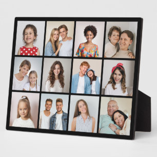 Plaque Photo Créez votre propre collage de 12 photos