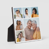 Plaque Photo Créez votre propre collage de 6 photos (Recto)