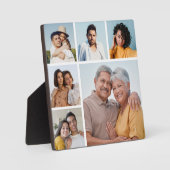 Plaque Photo Créez votre propre collage de 6 photos  (Recto)