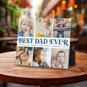 Plaque Photo Créez votre propre collage photo du meilleur papa