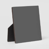 Plaque Photo Créez votre propre design personnalisé gris foncé (Recto)