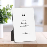 Plaque Photo Créez votre propre devis<br><div class="desc">Plaque design minimaliste contemporaine avec votre citation ou votre dicton inspirant préféré. Ajoutez simplement votre propre texte.</div>
