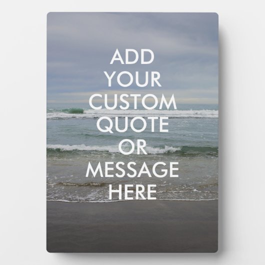 Plaque Photo Créez votre propre devis (Devant)