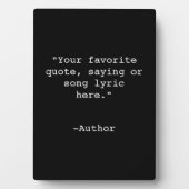 Plaque Photo Créez votre propre devis (Devant)