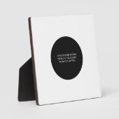 Plaque Photo Créez votre propre personnalisation (Recto)