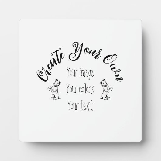 Plaque Photo Créez votre propre personnalisation (Devant)
