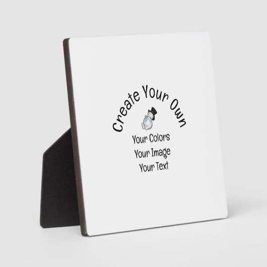 Plaque Photo Créez votre propre personnalisation (Recto)