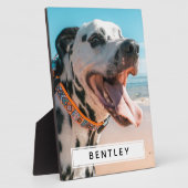 Plaque Photo Créez votre propre photo de nom (Côté)