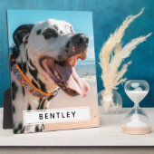 Plaque Photo Créez votre propre photo de nom (Côté)