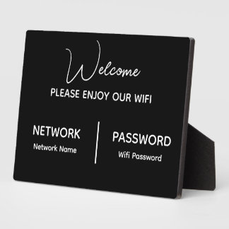 Plaque Photo Créez Votre Propre Profitez de Notre Wifi