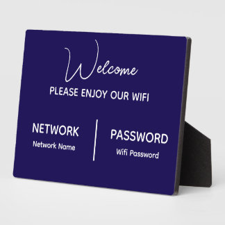 Plaque Photo Créez Votre Propre Profitez de Notre Wifi
