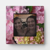 Plaque Photo Crème rose Hydrangeas jaune rose vert floral (Devant)